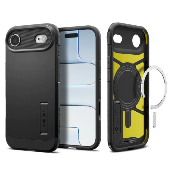 Калъф за iPhone 17 Air - Spigen - Tough Armor T MagSafe - Черен