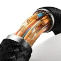 Кабел за данни – Mcdodo (CA-6650) – с дишаща LED светлина, USB-C → USB-A, Auto Power Off, 6A, 1.2m – Черен
