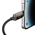 Кабел за данни – Mcdodo (CA-6670) – с дишаща LED светлина, USB-C → Lightning, Auto Power Off, 36W, 1.2m – Черен