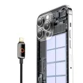 Кабел за данни – Mcdodo (CA-6670) – с дишаща LED светлина, USB-C → Lightning, Auto Power Off, 36W, 1.2m – Черен