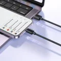 Кабел за данни – Mcdodo (CA-3640) – USB → Lightning, прозрачен дизайн, 3A, 1.2m – Черен