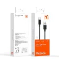 Кабел за данни – Mcdodo (CA-3650) – Type-C → USB-A, прозрачен дизайн, 100W, 1.2m – Черен