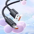 Кабел за данни – Mcdodo (CA-3650) – Type-C → USB-A, прозрачен дизайн, 100W, 1.2m – Черен