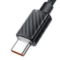 Кабел за данни – Mcdodo (CA-3650) – Type-C → USB-A, прозрачен дизайн, 100W, 1.2m – Черен