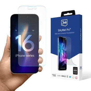 Протектор за iPhone 16 - 3mk - Защитно фолио Silky Matt Pro - Прозрачно