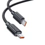 Кабел за данни – Mcdodo (CA-3670) – Type-C → Type-C, прозрачен дизайн, 100W, 5A, 1.2m – Черен