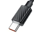 Кабел за данни – Mcdodo (CA-3670) – Type-C → Type-C, прозрачен дизайн, 100W, 5A, 1.2m – Черен