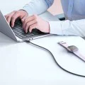 Кабел за данни – Mcdodo (CA-3670) – Type-C → Type-C, прозрачен дизайн, 100W, 5A, 1.2m – Черен