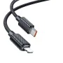 Кабел за данни – Mcdodo (CA-3660) – Type-C → Lightning, прозрачен дизайн, 36W, 1.2m – Черен