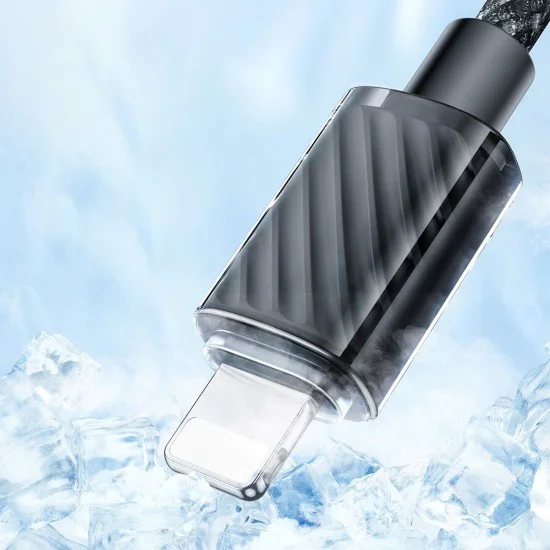 Кабел за данни – Mcdodo (CA-3660) – Type-C → Lightning, прозрачен дизайн, 36W, 1.2m – Черен