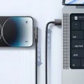 Кабел за данни – Mcdodo (CA-3510) – USB-A → Lightning, 90° дизайн, 3A, прозрачен дизайн, 1.2m – Черен