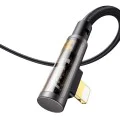 Кабел за данни – Mcdodo (CA-3510) – USB-A → Lightning, 90° дизайн, 3A, прозрачен дизайн, 1.2m – Черен