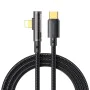 Кабел за данни – Mcdodo (CA-3390) – USB-C → Lightning, 90° дизайн, 36W, прозрачен дизайн, 1.2m – Черен