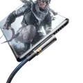 Кабел за данни – Mcdodo (CA-3400) – USB-C → USB-C, 90° дизайн, 100W, прозрачен дизайн, 5A, 1.2m – Черен