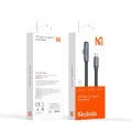 Кабел за данни – Mcdodo (CA-3360) – USB-C → USB-C, 90° дизайн, 65W, LED индикатор, 1.2m – Черен