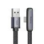 Кабел за данни – Mcdodo (CA-3340) – USB-C → USB-A, 90° дизайн, 100W, LED индикатор, 1.2m – Черен