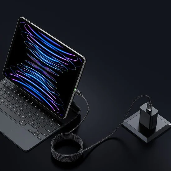 Кабел Self-Winding Series – Mcdodo (CA-6000) – USB-A → Lightning, 3A, 1.2m – Черен
