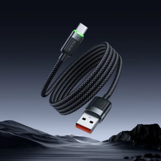 Кабел Self-Winding Series – Mcdodo (CA-5650) – USB-A → USB-C, 6A, 1.2m – Черен