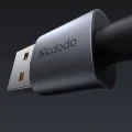Кабел за данни – Mcdodo (CA-6910) – със светлина при зареждане, USB-A → Lightning, прозрачен кабел, 3A, 1.2m – Черен