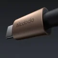 Кабел за данни – Mcdodo (CA-6941) – със светлина при зареждане, USB-C → Lightning, прозрачен кабел, 36W, 1.2m – Desert Gold