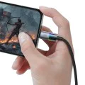 Кабел за данни – Mcdodo (CA-8170) – с цветни светлини, USB-A → Lightning, 3A, 1.2m – Черен