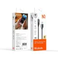 Кабел за данни – Mcdodo (CA-8170) – с цветни светлини, USB-A → Lightning, 3A, 1.2m – Черен