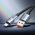 Кабел за данни – Mcdodo (CA-8170) – с цветни светлини, USB-A → Lightning, 3A, 1.2m – Черен