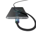 Кабел за данни – Mcdodo (CA-8180) – с 7 цветни светлини, USB-A → USB-C, 6A, 1.2m – Черен