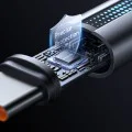 Кабел за данни – Mcdodo (CA-5180) – с дишаща светлина, USB-A → USB-C, 100W, 6A, 1.2m – Черен