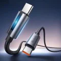Кабел за данни – Mcdodo (CA-5740) – с дишаща светлина, USB-C → USB-C, 100W, 5A, 1.2m – Черен
