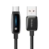 Кабел за данни – Mcdodo (CA-0020) – Auto Brightness, USB-A → USB-C, 6A, 1.2m – Черен