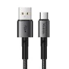 Кабел за данни – Mcdodo (CA-3590) – Type-C → USB-A, PD бързо зареждане, 3A, 100W, 1.2m – Черен