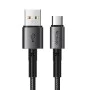Кабел за данни – Mcdodo (CA-3590) – Type-C → USB-A, PD бързо зареждане, 3A, 100W, 1.2m – Черен