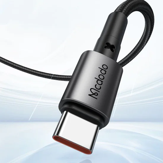 Кабел за данни – Mcdodo (CA-3590) – Type-C → USB-A, PD бързо зареждане, 3A, 100W, 1.2m – Черен