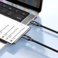 Кабел 3в1 O Series – Mcdodo (CA-4940) – USB-C → Lightning/USB-C/зарядно за Apple Watch, 100W, 1.2m – Черен