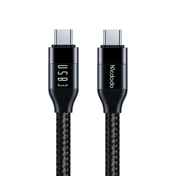 Кабел за данни – Mcdodo (CA-7132) – USB-C → USB-C, 100W, 10Gb/s, 4K@60Hz, 5A, 1.2m – Черен