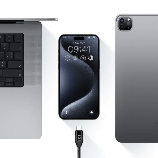 Кабел за данни – Mcdodo (CA-7132) – USB-C → USB-C, 100W, 10Gb/s, 4K@60Hz, 5A, 1.2m – Черен