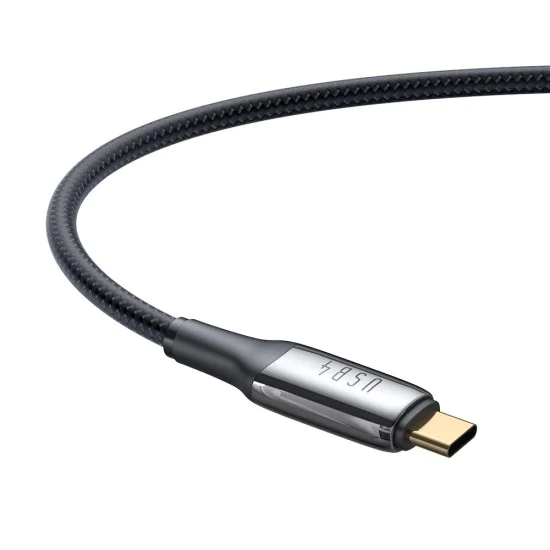 Кабел за данни – Mcdodo (CA-2990) – Type-C → Type-C, 240W, Thunderbolt 3, 40Gb/s, 8K Ultra HD, 1.2m – Черен