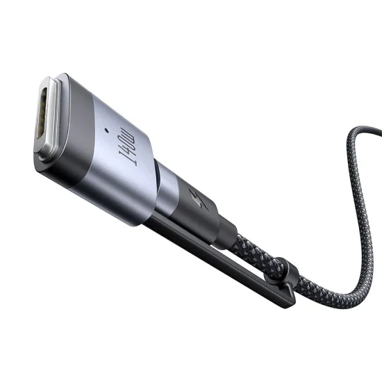 Кабел 2-в-1 – Mcdodo (CA-0140) – USB-C → USB-C + MagSafe 3, 240W, LED, 2m – Черен