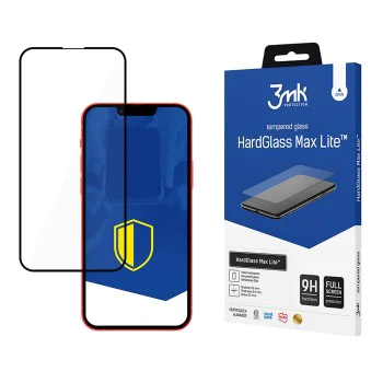 Протектор за iPhone 13 / iPhone 13 Pro - 3mk - HardGlass Max Lite закален протектор за екран - Черен