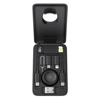 Органайзер 8в1 – Mcdodo (CH-2440) – със зарядно за Apple Watch, бързо зареждане, преносим дизайн – Черен