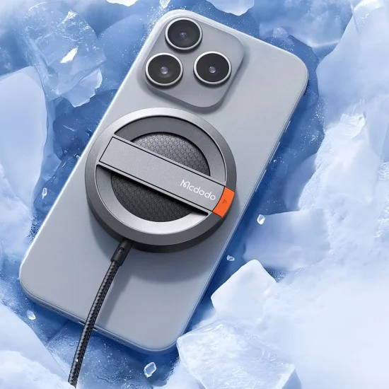 Безжично зарядно – Mcdodo (CH-5500) – магнитно, поставка, 15W, за iPhone, 1m – Сив