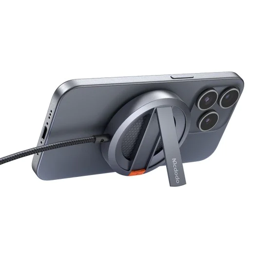 Безжично зарядно – Mcdodo (CH-5500) – магнитно, поставка, 15W, за iPhone, 1m – Сив