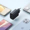Стенен адаптер Beryllium Series – Mcdodo (CH-5070) – 2× USB-A, 12W, 2A, огнеупорен PC – Черен