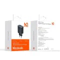 Стенен адаптер – Mcdodo (CH-2180) – 2× USB-C, 1× USB-A, 30W, бързо зареждане, цифров дисплей – Черен