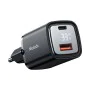 Стенен адаптер Graphite Series – Mcdodo (CH-1701) – USB-A, USB-C, 33W, бързо зареждане, цифров дисплей – Черен