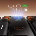 Стенен адаптер FreeGo Series – Mcdodo (CH-4281) – вграден USB-C прибиращ кабел, USB-A/C, 40W, цифров дисплей, 65cm – Черен