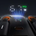 Стенен адаптер FreeGo Series – Mcdodo (CH-4100) – вграден USB-C прибиращ кабел, USB-A/C, 67W, цифров дисплей, 65cm – Черен