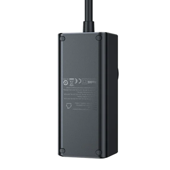 Разклонител 4-в-1 – Mcdodo Super Cube Series (CH-4620) – Schuko, 2× Type-C, USB-A, 70W, GaN, 1.5m – Черен