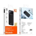 Външна батерия (MC-4220) - Mcdodo - Type-C + 2x USB-A, 10000mAh, 22.5W, LED дисплей - Черно